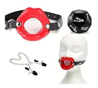 Collier en Cuir pour Femme avec Accessoires de Sport en Forme de O en Silicone