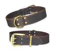 Collier en Cuir pour Grand Chien XXL - Extra Large & Résistant - Idéal pour Labrador, Golden Retriever & Berger Allemand - Cuir Souple avec Boucle en Métal Robuste