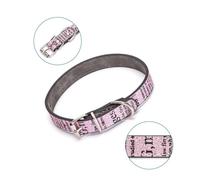Collier en Cuir PU imprimé pour Chien, Personnalisable avec Lettres, idéal pour l'identification et Le Style.