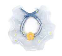 Collier en dentelle pour animaux de compagnie, bavoir, bandana, collier pour chat avec petite fleur, pendentif mignon, collier réglable, chaton, chiot, collier d'été