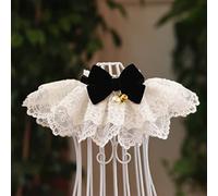 Collier en Dentelle pour Animaux de Compagnie, Conception de Cloche, écharpe Facile à Porter pour Chien et Chat, Décoration Adaptée à Un Usage Quotidien, en Polyester (M)