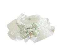 Collier en Dentelle pour Chat avec nœud et grelots, Collier en Dentelle pour Animaux de Compagnie, pour Chats et Petits Chiens, Joli Accessoire Foulard à la Mode avec grelot de séc (M)