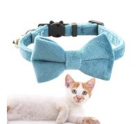Collier en flanelle pour chiens, chats et chiens - Papillon élégant avec cloche, collier réglable pour promenades, mariages et occasions spéciales