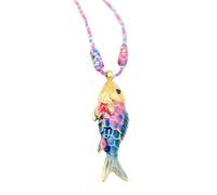 Collier en forme d'animal marin avec pendentif en acier inoxydable pour un usage quotidien, collier léger en corde, One Size, Comme décrit, Produit conforme à la description.