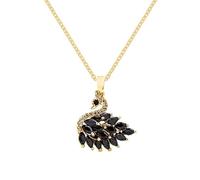 Collier en forme de cygne éblouissant | Pendentif cygne brillant | Collection de bijoux en forme de cygne élégant pour femme et mère, Refer to description, Acier titane, Unisexe