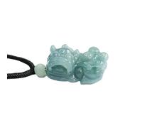 Collier en jade pour homme, pendentif en jadéite naturelle, eau bleue, roi Xi Wang sculpture service de Guangzhou, offrez-lui un cadeau