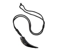 Collier en obsidienne noire - Pendentif en noir avec cordon, bijou en pierre précieuse naturelle pour la radiesthésie et la des chakras, Refer to description, , Unisexe