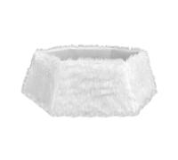 Collier en peluche souple pour sapin de Noël - Décoration de Noël - Couverture pliable pour base d'arbre festif - Pour hiver, intérieur, fête, école, maison, bureau, centre commercial