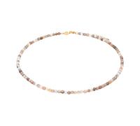 Collier en pierre agate botswana femme Sloya Serena Blanc 41/45 cm