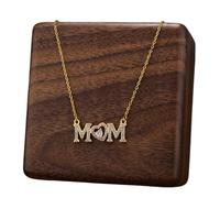 Collier en pierre de Noël pour maman, colliers mère pour femmes, mère lettre amour coeur cipcant colliers, 18k or plaqué sans buée bijoux collants choke pour les femmes, riferimento alla