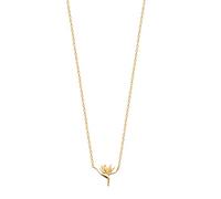 Collier en Plaqué Or 18 carats - Chaine avec Pendentif Oiseau de Paradis - Sachet Velours Offert