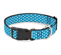 Collier en Plastique pour Chien Minnie Mouse Dots Bleu/Noir/Blanc 28 à 43 cm Largeur 2,5 cm