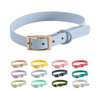 Collier en PVC imperméable - Arizona Hotdogs - Collier pour chien Virgo - Bleu pastel - 41-50 cm - Taille L