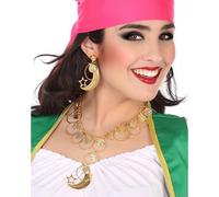 Collier Et Boucle D'oreille De Gitane (Taille Unique Femme) Multicolore