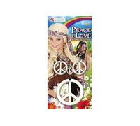 Collier et boucles d'oreilles hippie