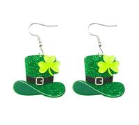 Collier et élégant avec initiale d'oreilles saint valentin cadeau d'oreilles 1 paire de déclaration coquillage (Green, One Size)