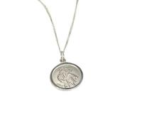Collier et Pendentif à Graver Médaille de Saint Christophe en Argent 925/1000-41cm