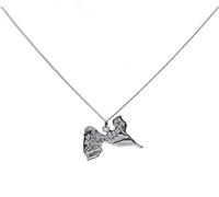Collier et pendentif carte GUADELOUPE en argent massif 925 neuf avec chaine 50cm et ecrin