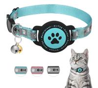 Collier étanche Airtag pour chat, collier réfléchissant Airtag avec clochette, collier pour chat détachable AirTag, collier léger pour Apple Air Tag, collier GPS pour chat pour fille, garçon, chat,