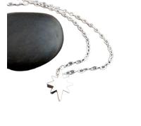 Collier étoile du Nord en argent sterling 925, petite perle, bijou délicat et céleste, pendentif simple et délicat, idéal pour un voyage ou un usage quotidien, avec chaîne de 45 cm, plaqué argent,