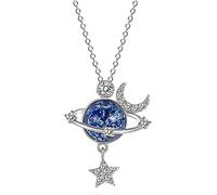 Collier étoile Lune Univers, Collier Pendentif Diamant Breloques Mode, pour Ma Fille Tu ES L'étoile La Plus Spéciale De l'univers, Collier Planète Lune Et étoiles Chaîne claviculaire Fantastic 1pcs