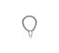 Trixie Collier d'entraînement pour chien 35 cm acier chromé 2 mm 2 rangs Taille S-M Gris