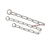 Collier Étrangleur Chromé Grands Maillons 77 Cm 4 Mm