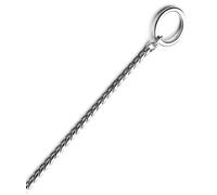 Collier étrangleur en acier chromé avec bobine fine pour chiens Record
