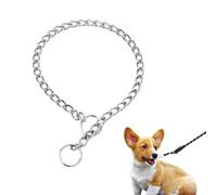 Collier Etrangleur pour Chien, Collier Chaîne Collier De Dressage pour Chien, en Acier Inoxydable, pour Dressage et Promenade, Chaine en Acier, Contrôle Réglable, de Chien en Métal,avec Connexion,50cm