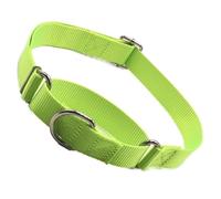 Collier étrangleur pour chiens, collier martingale pour chiens de taille moyenne, robuste, antidérapant, anti-traction, collier ras du cou pour chiens de petite, moyenne et grande taille (vert, M)