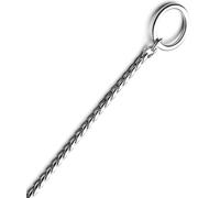 Collier étrangleur pour chiens en acier chromé à bobine épaisse Record