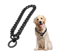 Collier Étrangleur pour Grand Chien, Chaîne de Collier Chien 86 cm, Chaîne en Acier Inoxydable pour Activités Extérieures Convient au Cou 76 cm Races Grandes et Petites