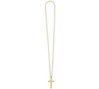 collier fantaisie croix spiritualité fer 74cm or - boland 64568 Jaune G