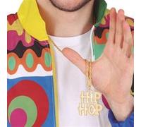 collier fantaisie hip hop années 90 chaine 75cm or - générique 17032 Jaune G