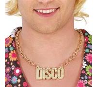 collier fantaisie pendentif disco chaine 65cm or - générique 17031 Jaune G