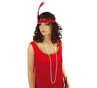 P'TIT CLOWN - 50106 - Collier Sautoir Fausses Perles - Accessoire de Déguisement - Charleston, Flapper, Années 20 - Pour Carnaval, Halloween, Nouvel An, St Sylvestre, Fêtes à Thèmes - Longueur 1,60 m