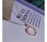 Collier féminin à Ongles géométriques Semi-Cercle AAAA Pendentif Cube 925 Cadeau d'anniversaire Dames