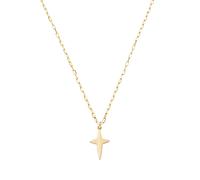 Collier Femme AMEN CLCRPIG3 925% D'argent Croix d'Or
