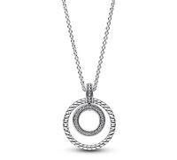 Collier Femme - Argent - 392308C01-50 - Maille ancre - Zirconia Cubique - Fermoir Mousqueton