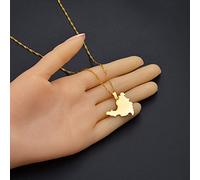 Collier Femme - Charmes Ethniques À La Mode Sint Maarten, Collier Pendentif Saint-Martin De L'Île Saint-Martin Cadeaux Bijoux Pays-Bas, Cadeau Patriotique, Hiphop | Accessoires Personnalisés Uniqu