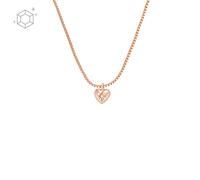 Collier Femme FOSSIL TRUE LOVE JFS00610791 925% D'argent Gold Rose Coeur