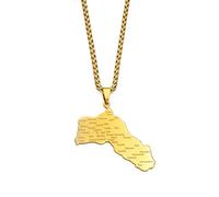 Collier Femme - Grande Taille Charmes Kurdistan Pendentif Colliers Femmes Hommes, Bijoux Kurdes, Chaîne Ajustable, Région Ethnique Mode Hiphop Unique Personnalisé Accessoires De Fête Quotidien, C