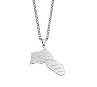 Collier Femme - Grande Taille Charmes Kurdistan Pendentif Colliers Femmes Hommes, Bijoux Kurdes, Chaîne Réglable, Région Ethnique Mode Hiphop Unique Personnalisé Accessoires De Fête Quotidien, C