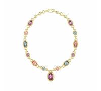 Collier Femme Guess Multi Crystals Jubn03251jwygmt/U - Acier Doré Avec Cristaux Multicolores Et Pendentif Central