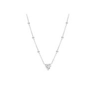 Collier Lotus En Argent 925 Avec C?Ur, Lotus Silver Moments Jlp3648-1-1