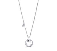 Collier femme - Lotus Style - Collection Bliss - Acier inoxydable - Pendentif cercle - Couleur Blanc