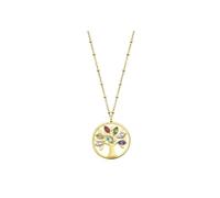 Collier Femme - Lotus Style - LS2192-1/2 - Acier Doré - Arbre de Vie - Élégant et Durable