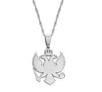 Collier Femme - Monténégro Pendentif Colliers, Femmes Filles Monténégro Aigle Bijoux Monténégrin, Chaîne Réglable, Mode Hiphop Unique Accessoires, Collier Ethnique Personnalisé Tous Les Jour