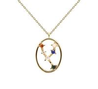 Collier femme - Pdpaola - Taureau Collection Zodiaque - Doré - Chaîne réglable 35-50 cm - 2 ans garantie