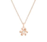 Collier Femme - S OLIVER - 2035511 - Argent sterling 925 (plaqué or rose) - Zircone colorée - Fleur